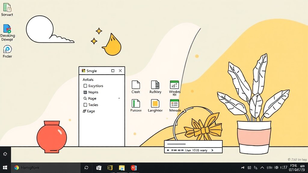 파일 탐색기 숨겨진 기능 파헤치기 (illustration 스타일)
