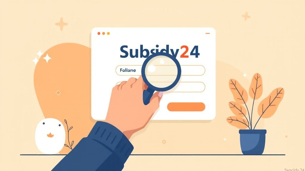 나에게 맞는 보조금 찾기 (illustration 스타일)