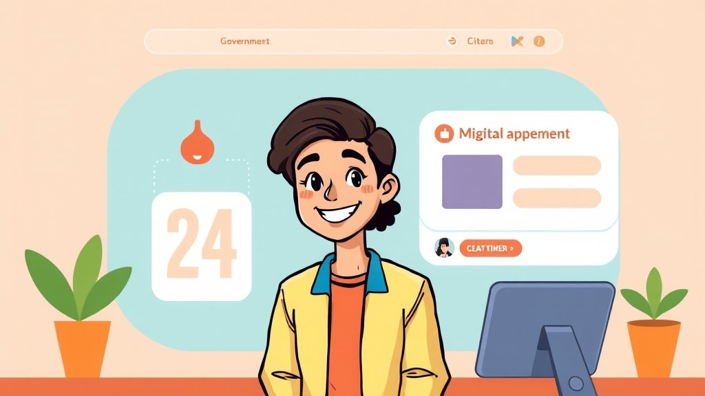 신청 절차 및 필요 정보 (cartoon 스타일)