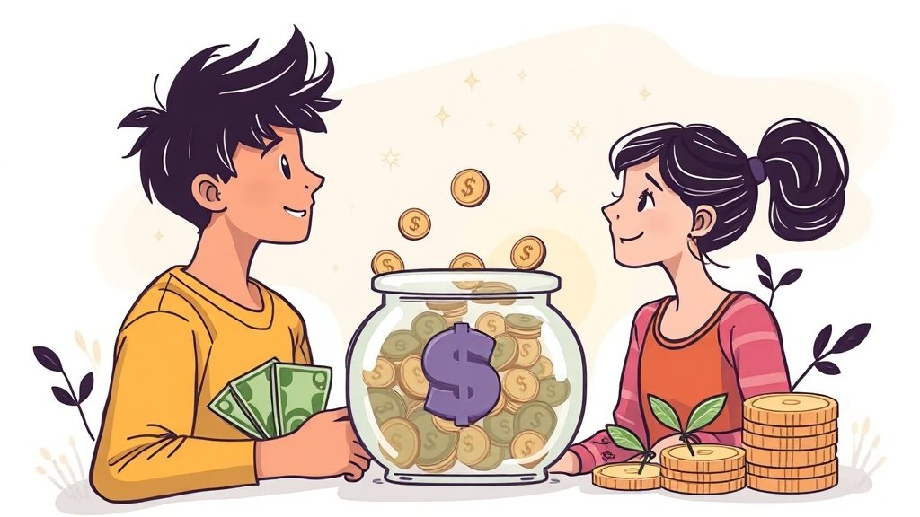 정부 지원금, 얼마나? (illustration 스타일)