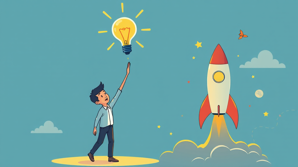 청년 창업 지원금 활용법 (illustration 스타일)