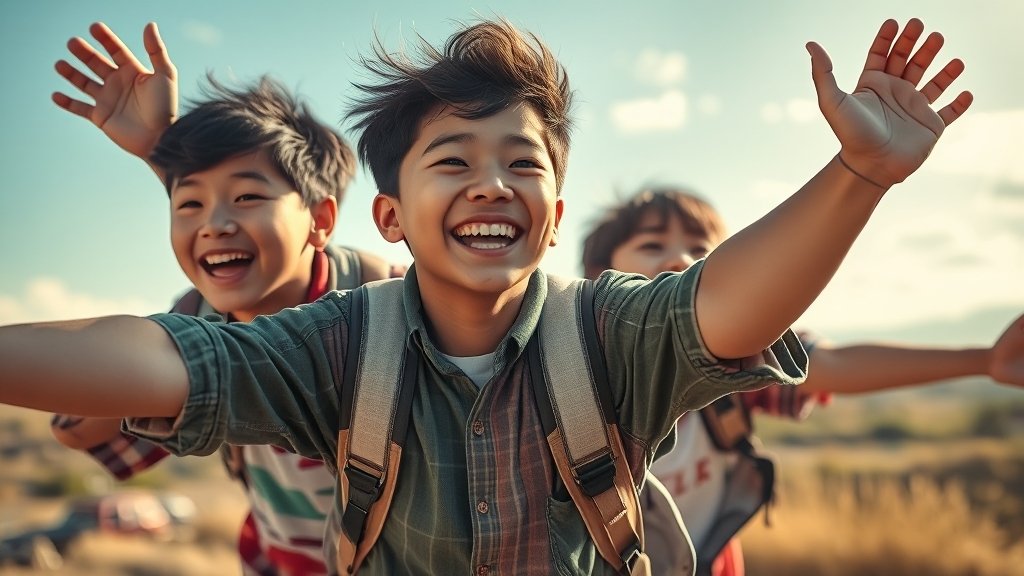 지역별 청년 지원 정책 비교 (realistic 스타일)