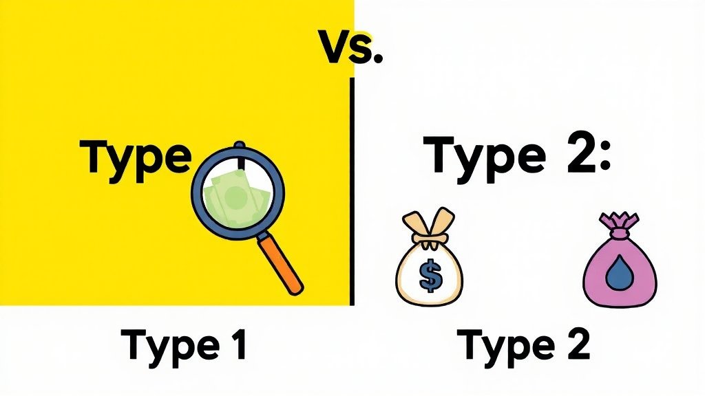 국민취업지원제도 2024 완벽 가이드: 1, 2 유형 자격부터 신청, 혜택까지! 2 1유형 vs 2유형: 차이점 비교 (cartoon 스타일)