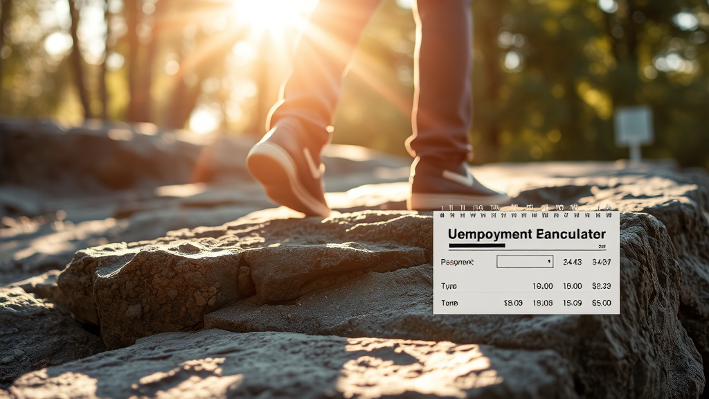 실업급여 지급액 및 수급 기간 (realistic 스타일)