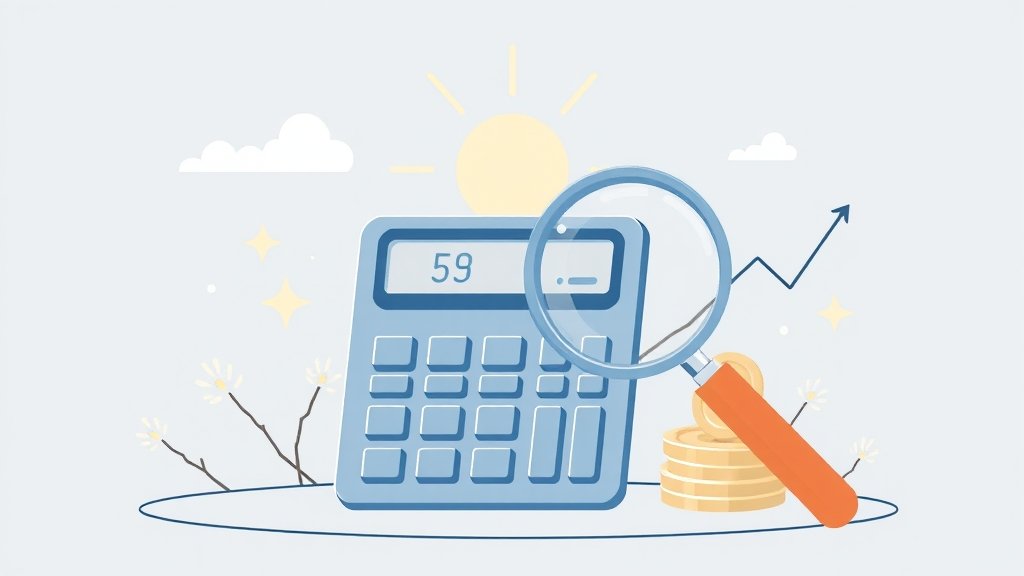 실업급여 계산기 사용법 (illustration 스타일)