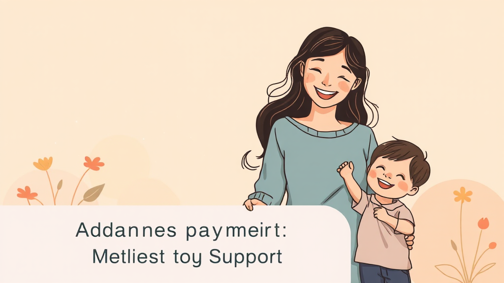 양육비 선지급 제도, 추가 혜택은? (illustration 스타일)