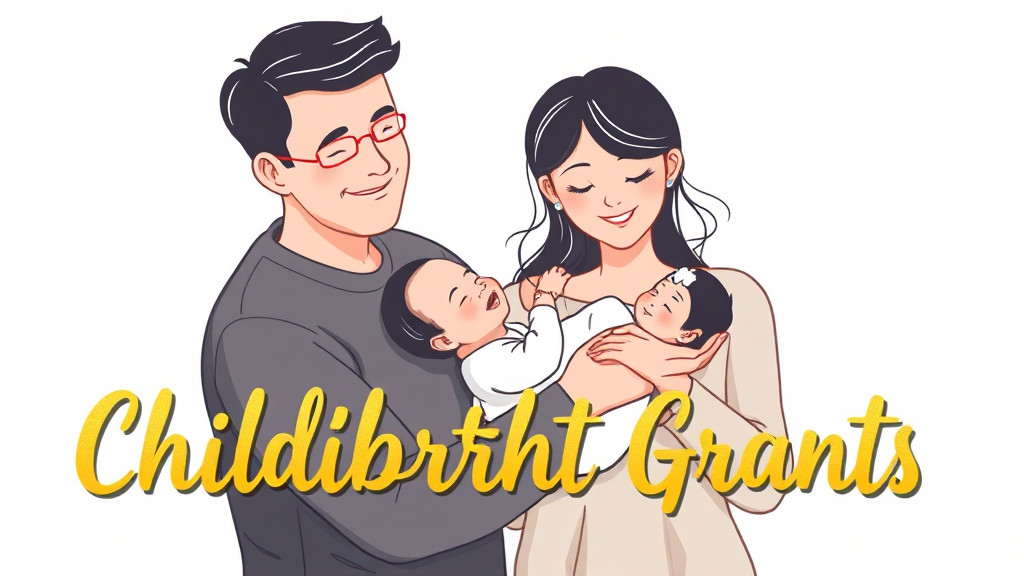 출산장려금, 왜 중요할까요? (illustration 스타일)