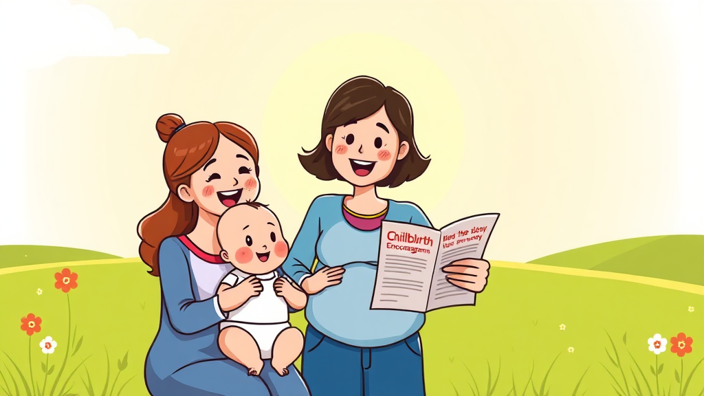 행복한 육아를 응원합니다! (cartoon 스타일)