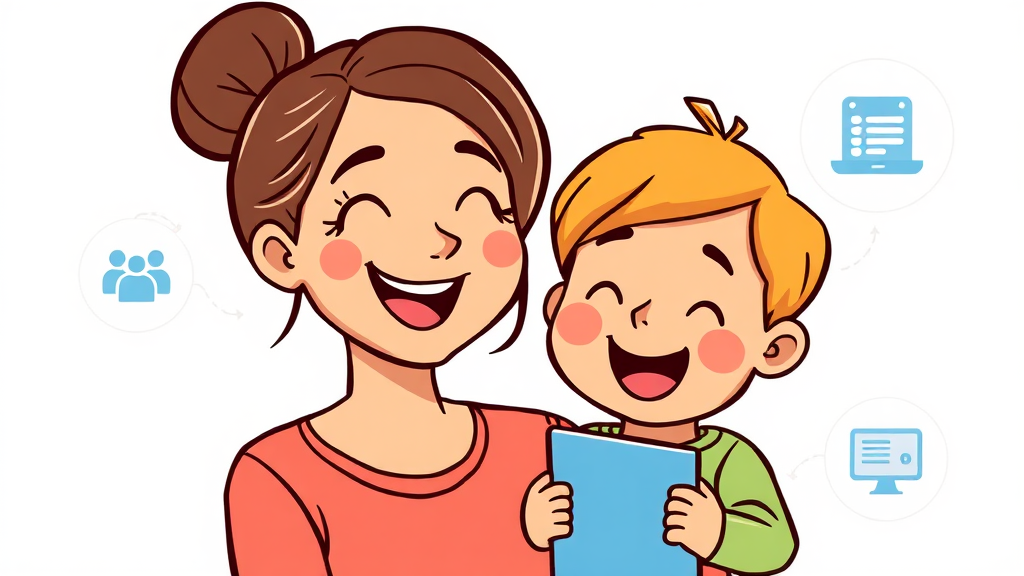 2025 아이돌봄서비스 총정리: 지원 자격, 소득 기준, 신청 방법 완벽 가이드 6 아이돌봄 서비스 신청 방법 (cartoon 스타일)