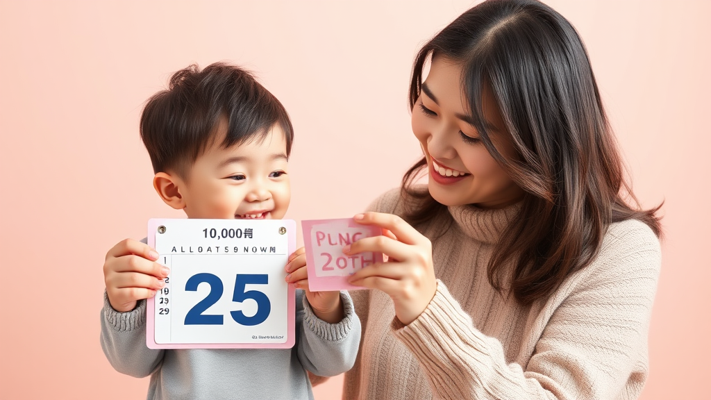 2024 아동수당 총정리: 대상, 금액, 신청방법, 꿀팁 완벽 가이드 3 지급일 및 지급 주기 완벽 정리 (realistic 스타일)