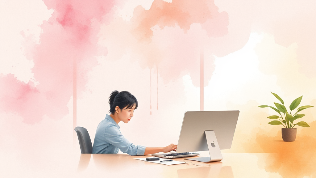 내일배움카드란? (watercolor 스타일)