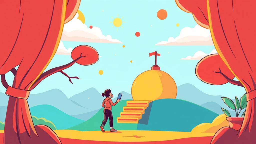 내일배움카드 활용 팁 (cartoon 스타일)