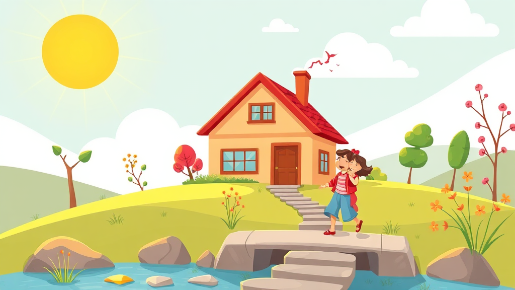 내 집 마련을 위한 정부 대출 활용 전략 (cartoon 스타일)