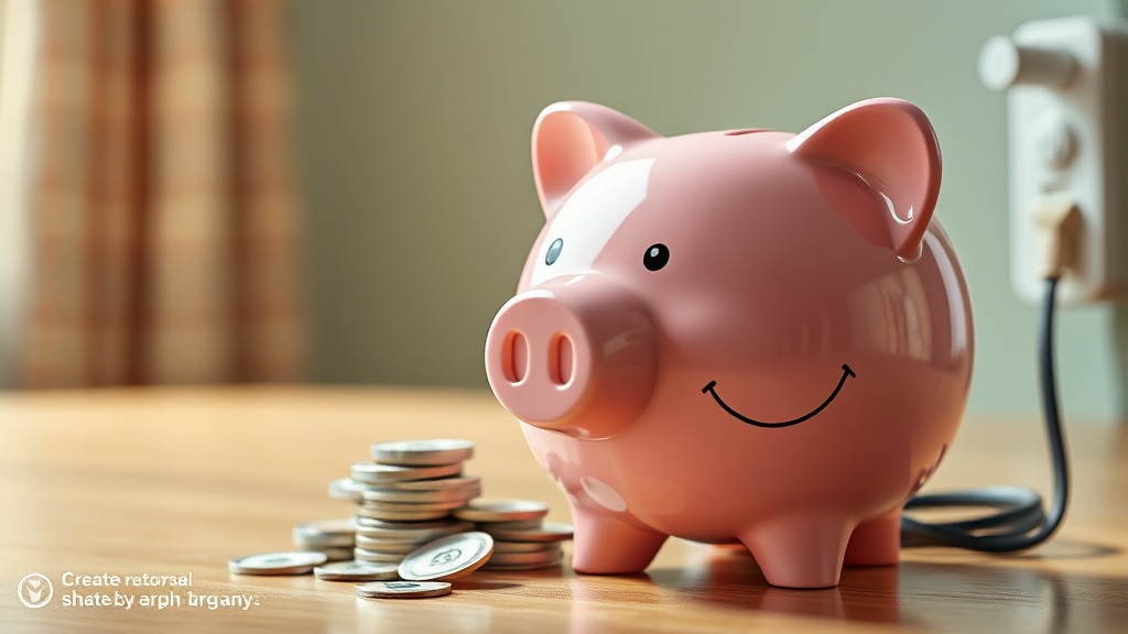 전기요금 절약, 미래가 달라져요! (realistic 스타일)