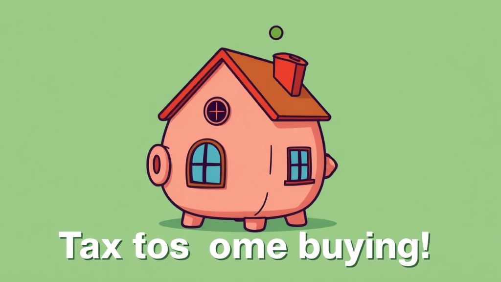 세금 감면, 놓치면 손해! (cartoon 스타일)