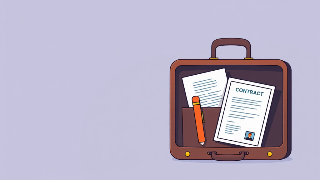 필요 서류, 꼼꼼히 준비하세요! (illustration 스타일)