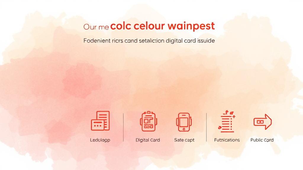 카드 신청 및 발급 방법 (watercolor 스타일)