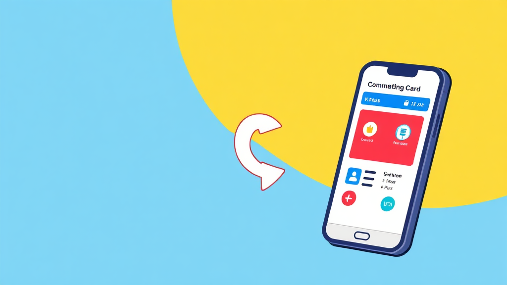 기존 알뜰교통카드 사용자 전환 안내 (cartoon 스타일)