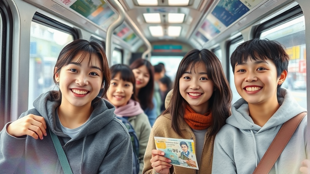 청소년 교통비 지원이란? (watercolor 스타일)