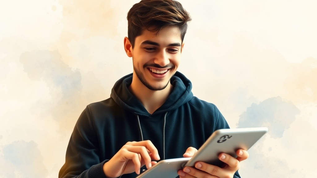 이자 계산기 활용 예시 (watercolor 스타일)