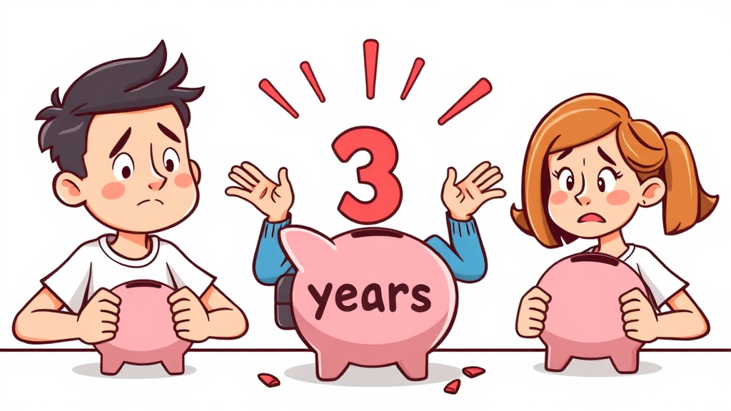 중도 해지, 얼마나 손해? (cartoon 스타일)