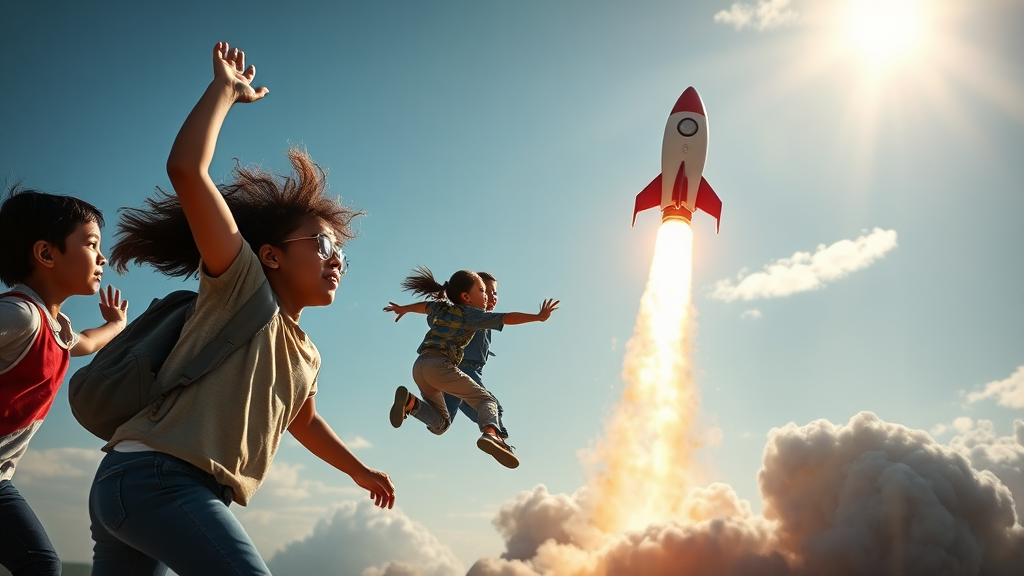 꿈을 향해 나아가세요! (realistic 스타일)