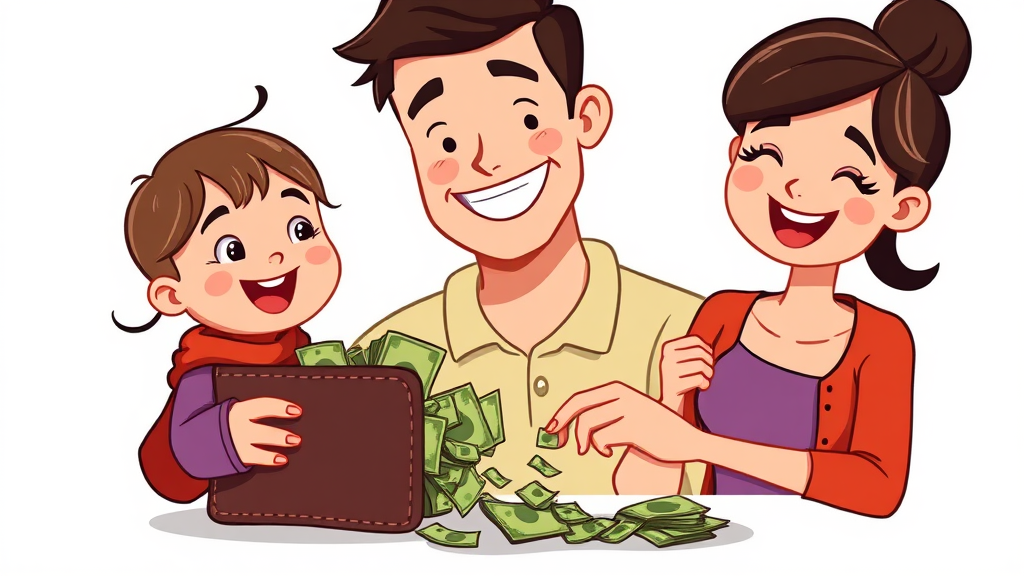 학부모에게 미치는 영향 (cartoon 스타일)