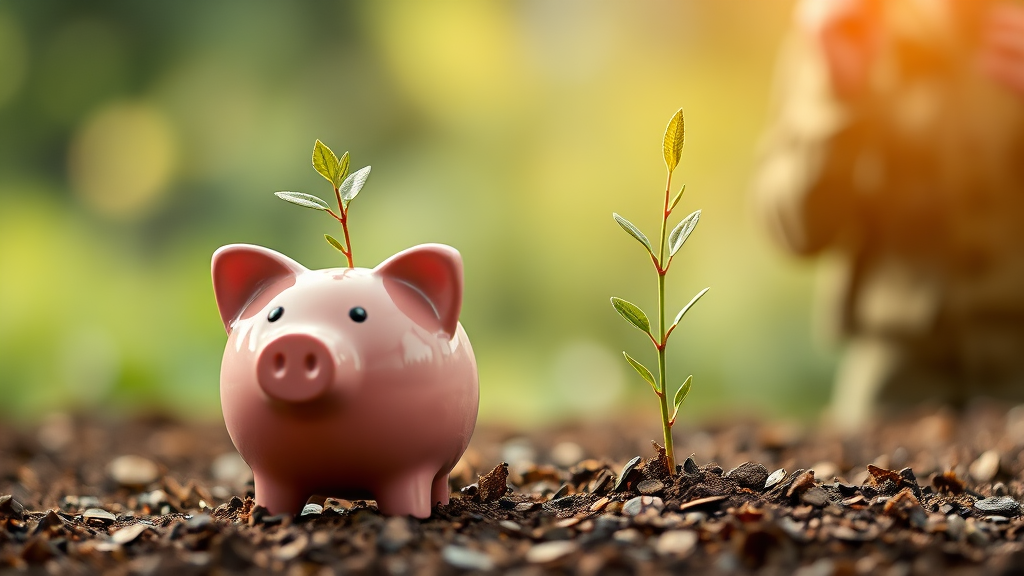 전역 후, 금융 상품 연계 (realistic 스타일)