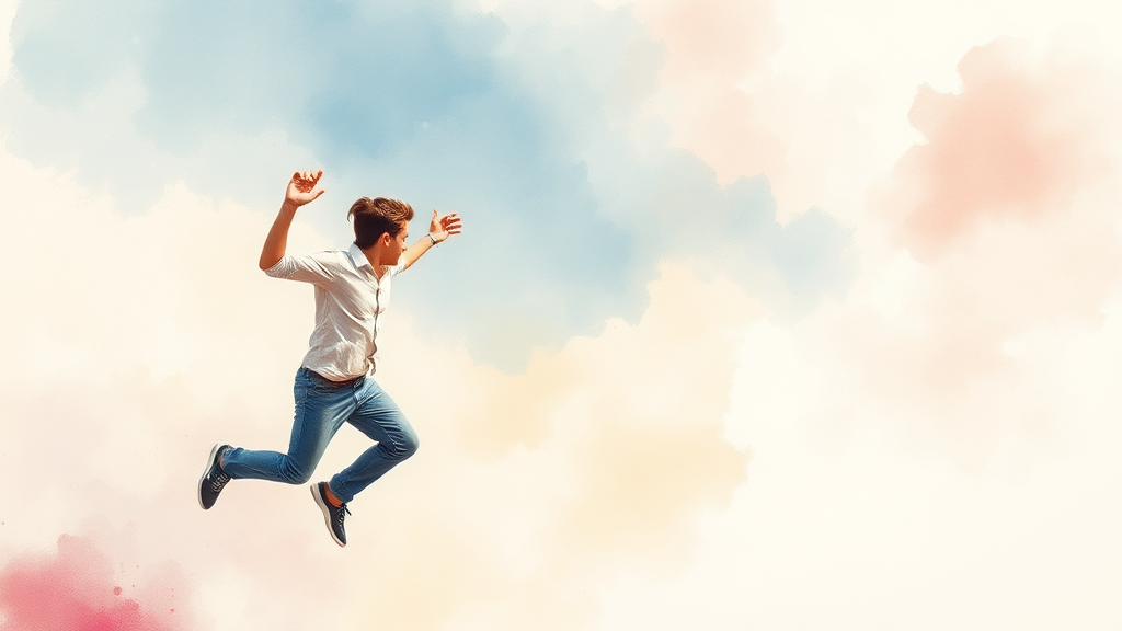 청년 창업 지원 자격 요건 (watercolor 스타일)