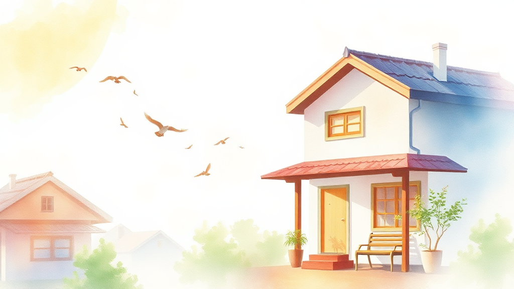 LH 청년전세임대주택 자격 요건 (watercolor 스타일)