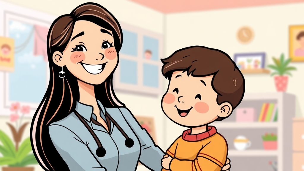 아이돌봄 서비스란? (cartoon 스타일)