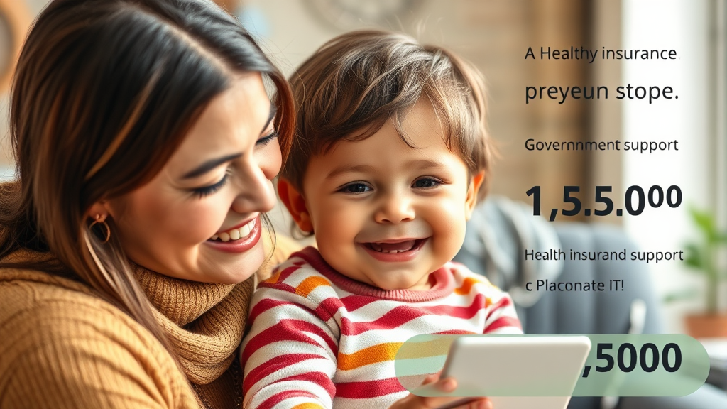 소득 기준 및 정부 지원 (realistic 스타일)