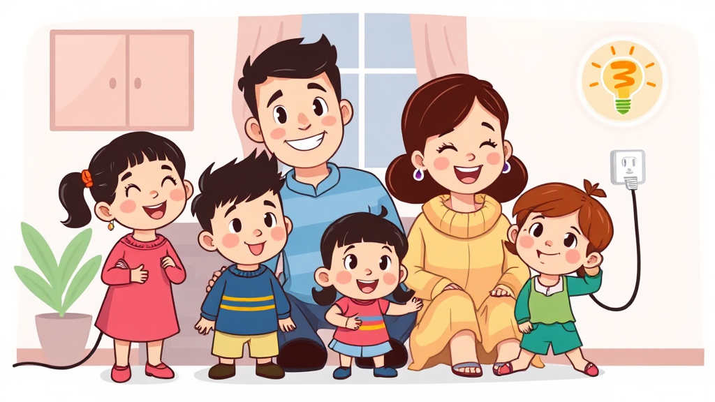 전기세 감면 대상 및 조건 (cartoon 스타일)