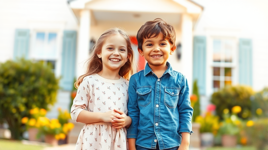 2026년 다자녀 기준 변경 (watercolor 스타일)