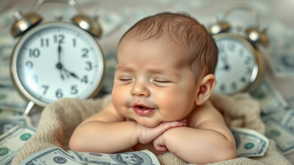 첫만남이용권 사용 시 주의사항 (realistic 스타일)