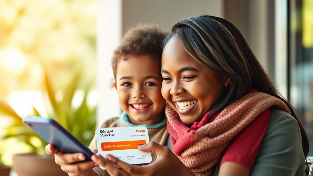 바우처 잔액 조회 방법 (realistic 스타일)