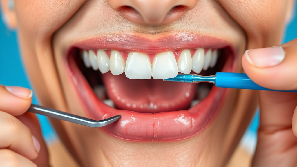 시술 시 주의사항 및 부작용 (realistic 스타일)