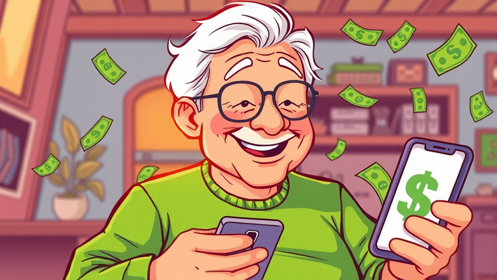 환급금 조회 및 신청 방법 (cartoon 스타일)