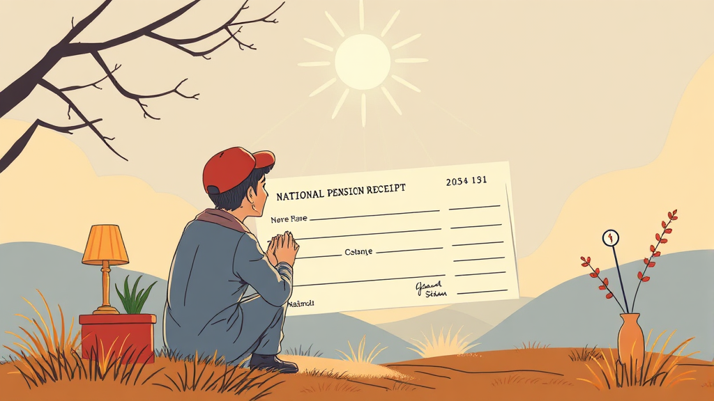 조기수령, 왜 필요할까? (illustration 스타일)