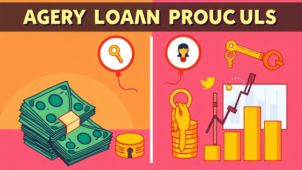 대리대출 종류 및 특징 비교 (cartoon 스타일)