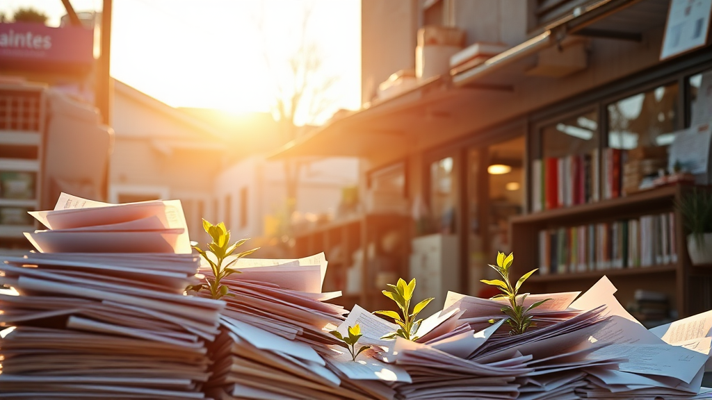 지원 사업 신청 절차 및 서류 (realistic 스타일)