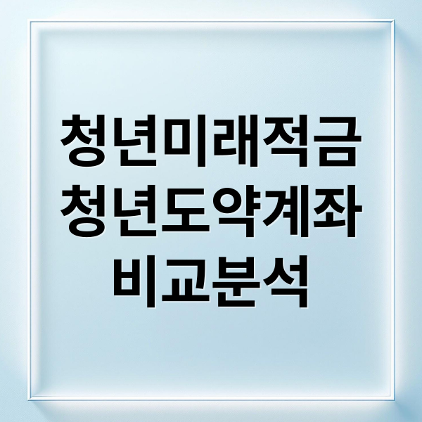 청년미래적금 vs 청년도약계좌: 2026년 사회초년생에게 유리한 선택은?