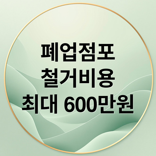 폐업 점포 철거비 지원: 최대 600만원! 조건, 신청, 필요 서류 완벽 가이드