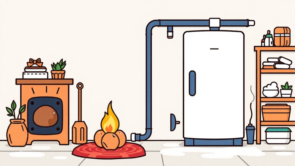 콘덴싱 보일러, 왜 좋을까요? (illustration 스타일)