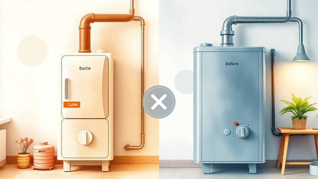 보일러 설치 시공 주의사항 (watercolor 스타일)