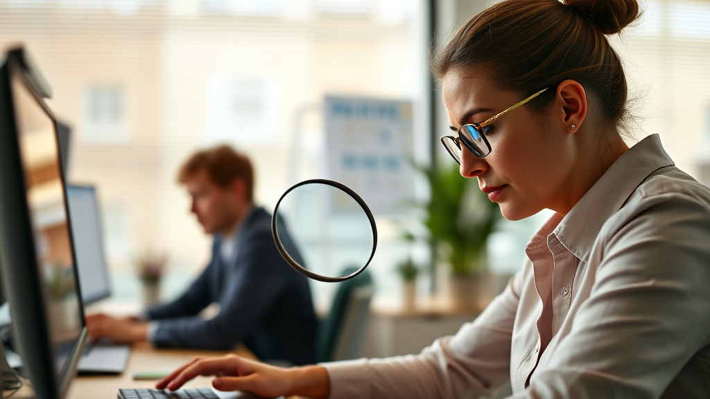 2025 연말정산 미리보기: 홈택스 환급금 조회부터 절세 전략 A to Z 6 연말정산 시 주의사항 및 오류 체크 (realistic 스타일)