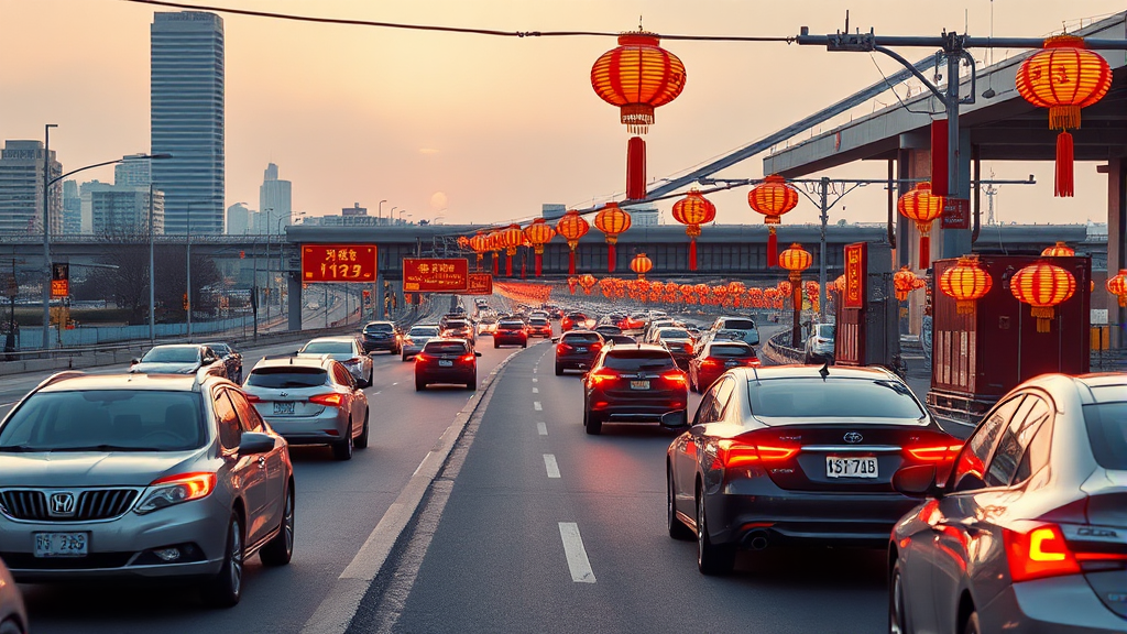 2026 설날 고속도로 통행료 면제 기간, 시간, 대상 완벽 정리 3 하이패스 및 일반차로 이용 방법 (realistic 스타일)