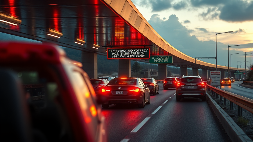 명절 응급 상황, 고속도로 위 병원과 약국 정보 총정리 (realistic 스타일)