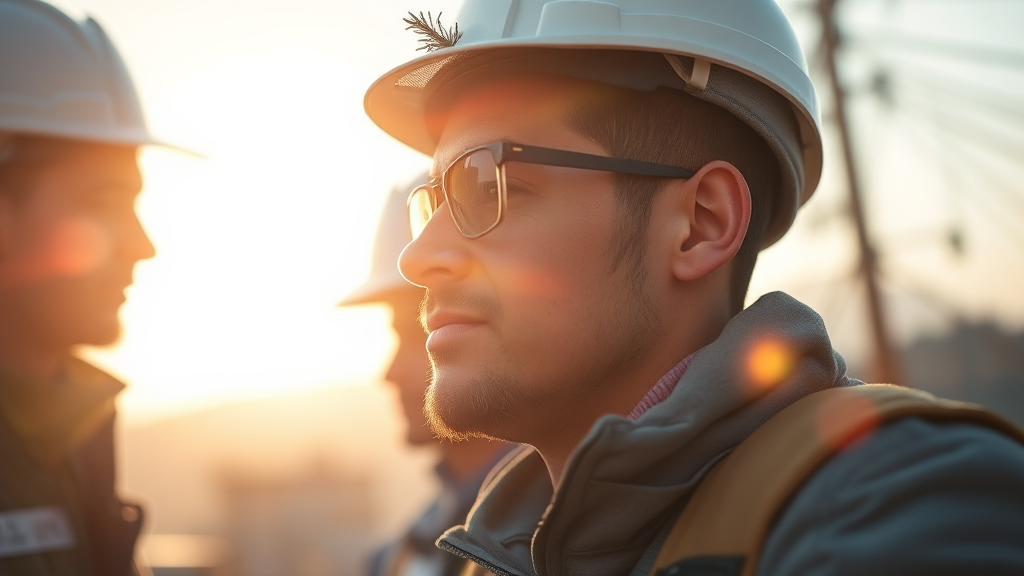 든든한 지원, 안정적인 정착: 구직 활동 및 생활 지원 (realistic 스타일)