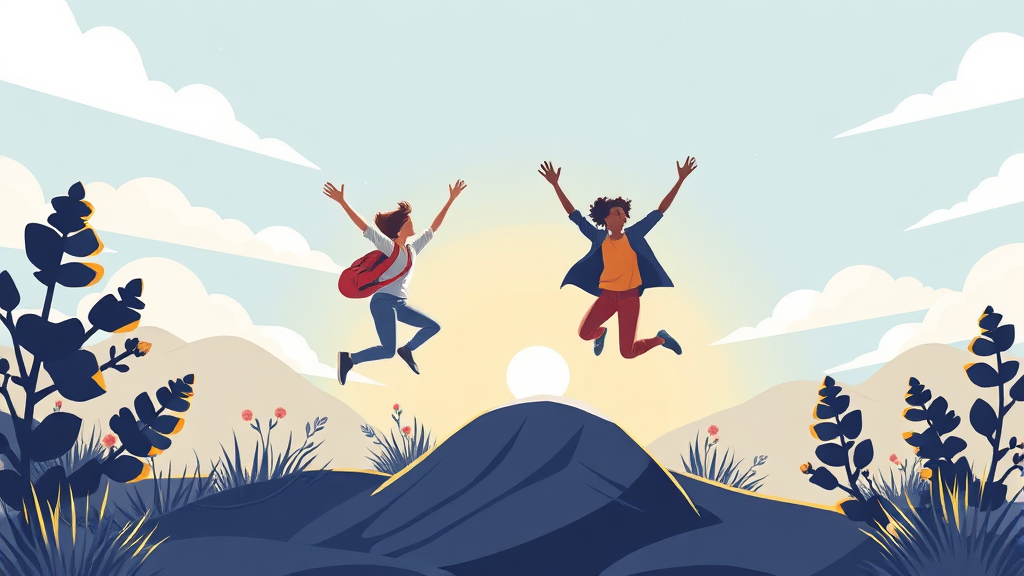 청년 특화 정책: 실질적인 도움 제공 (illustration 스타일)